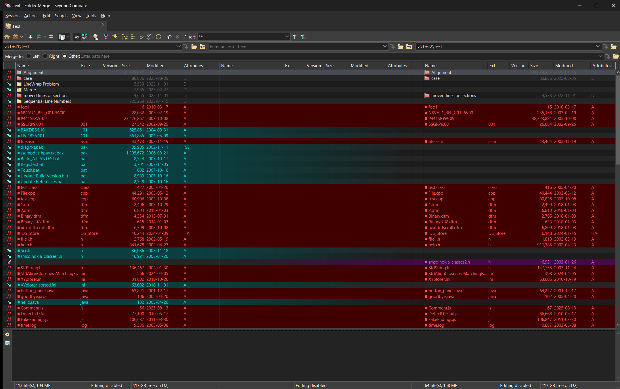 Folder Merge - Dark Theme