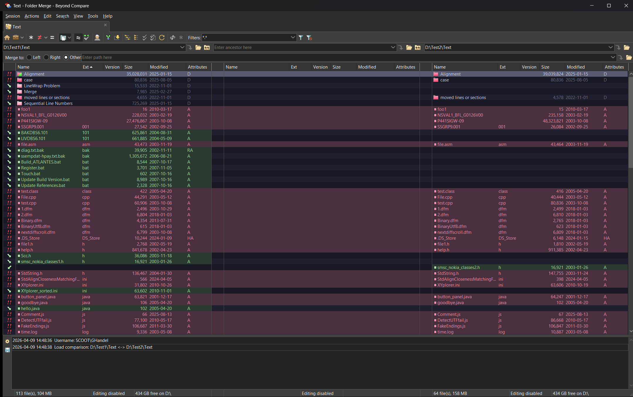 Folder Merge - Dark Theme