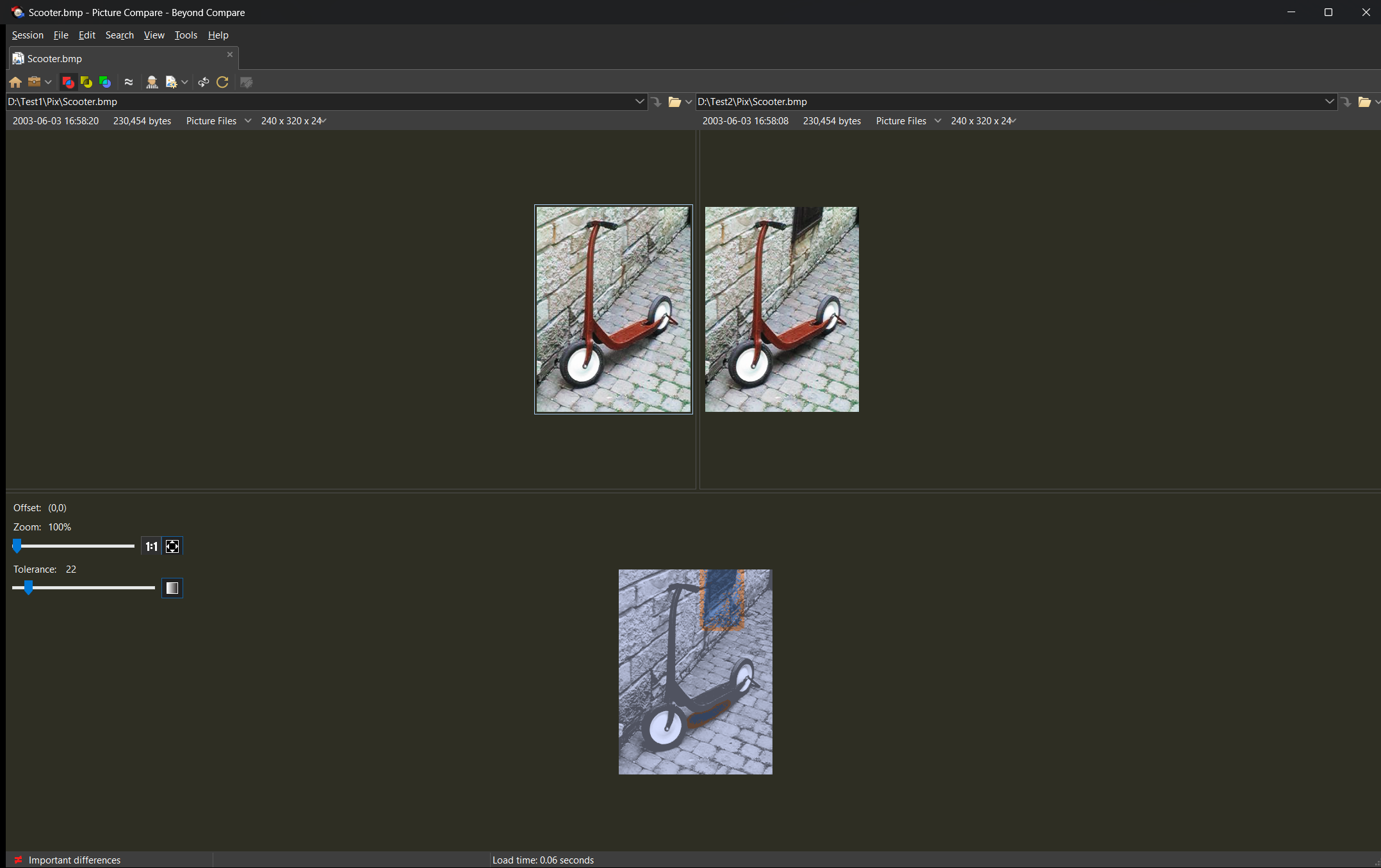 Picture Compare - Dark Theme