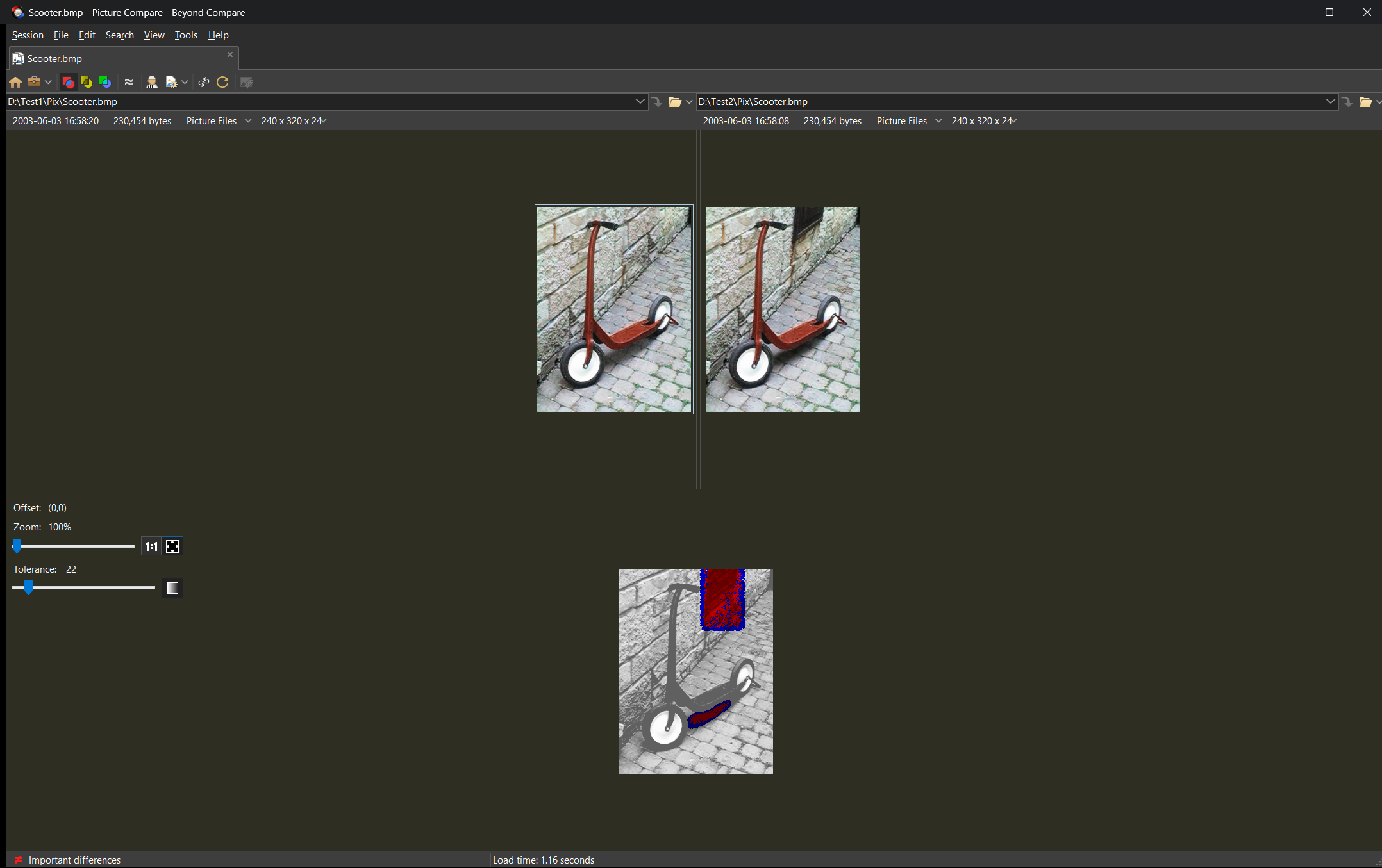 Picture Compare - Dark Theme