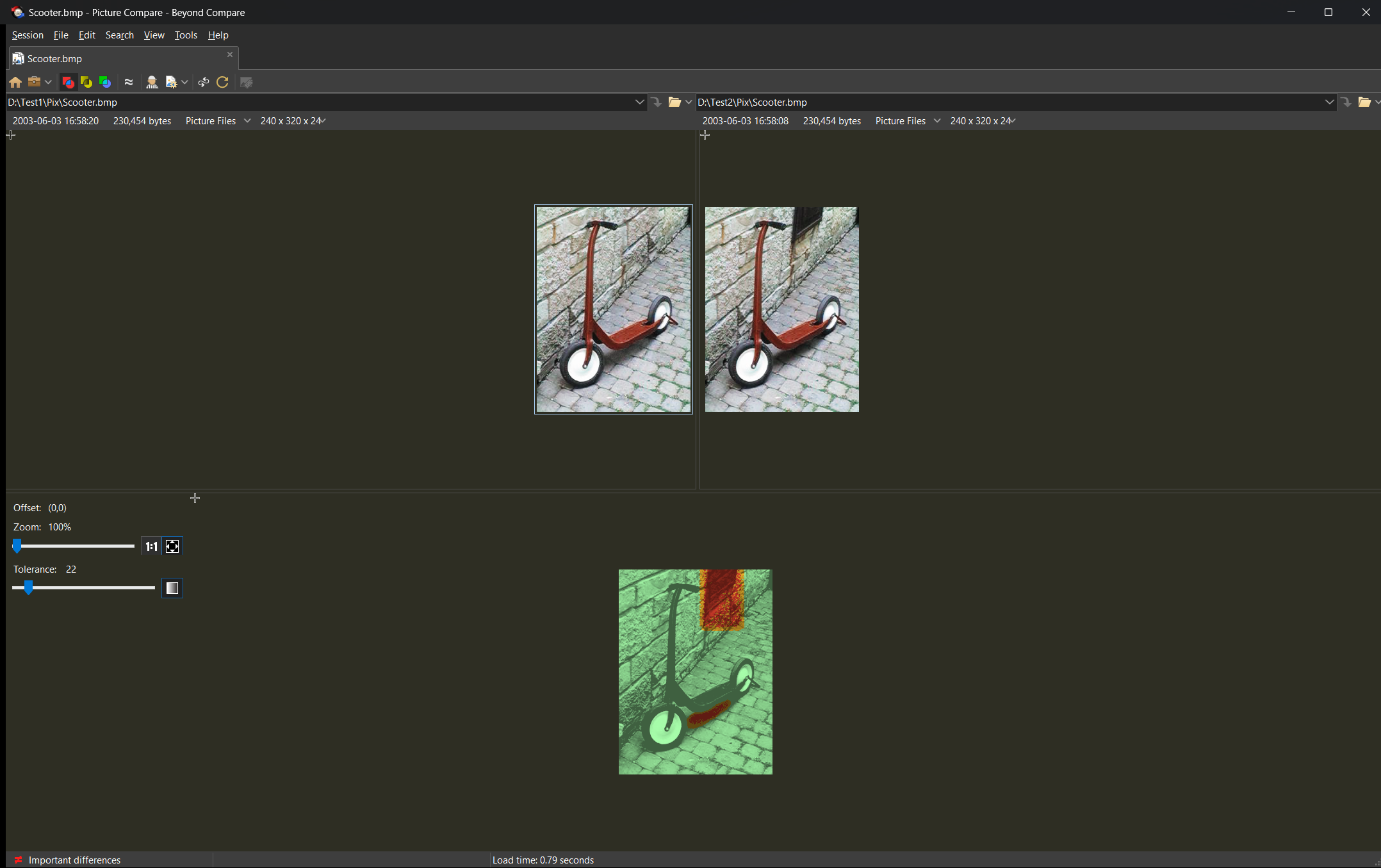 Picture Compare - Dark Theme