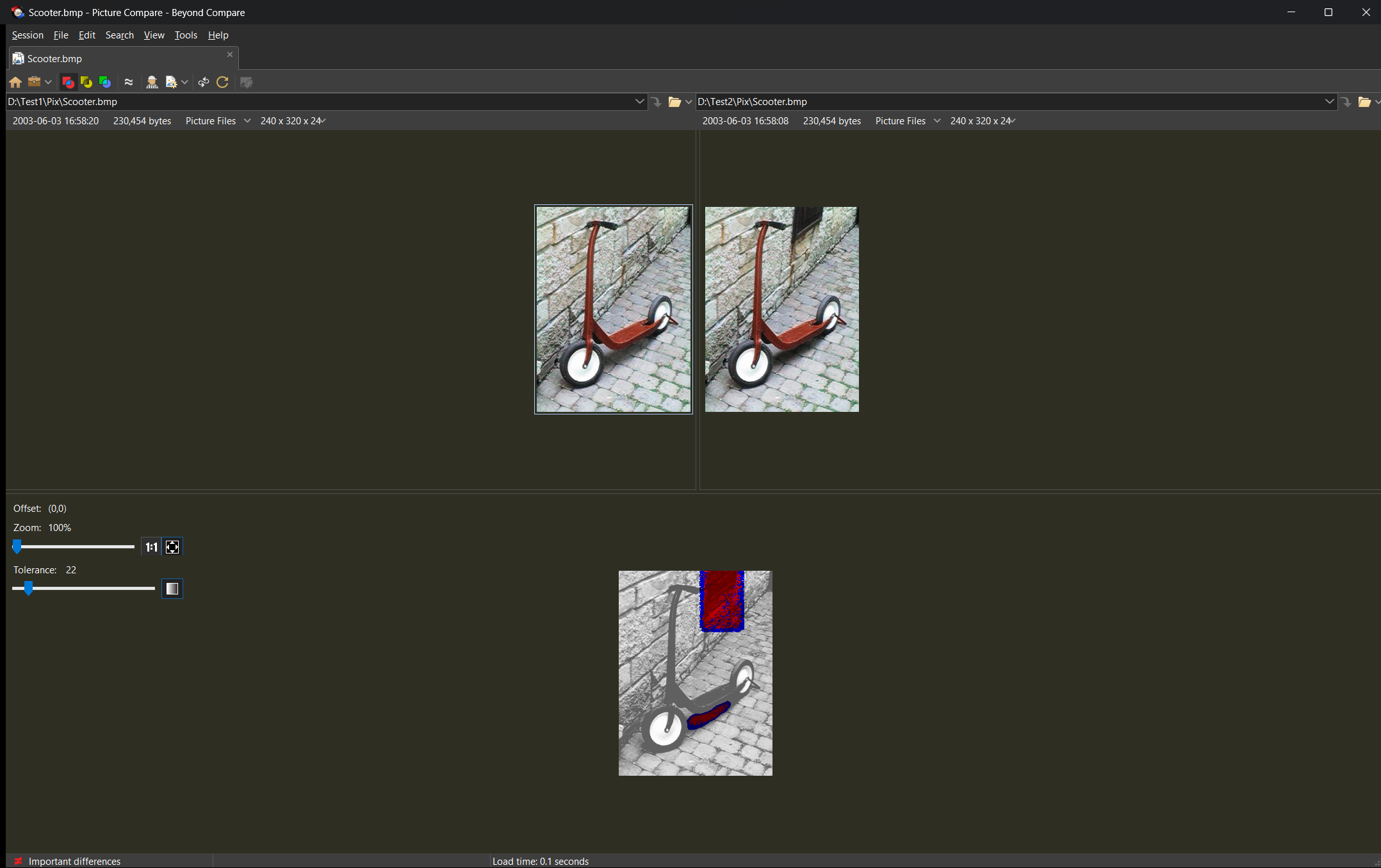Picture Compare - Dark Theme