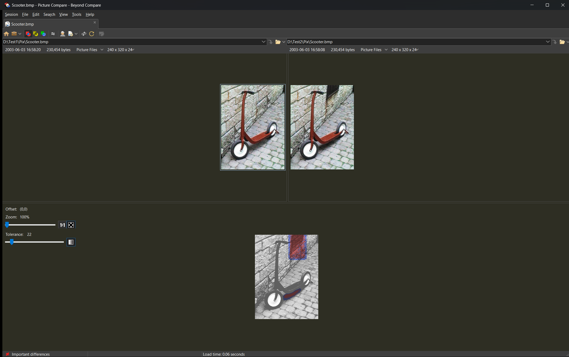 Picture Compare - Dark Theme